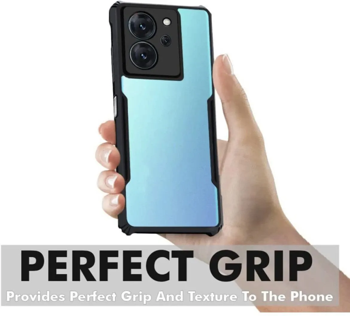 Micvir Back Cover for Poco X5 Pro 5G (Transparent, Black, Shock Proof, Polycarbonate, Pack of: 1) — image 3 of 4