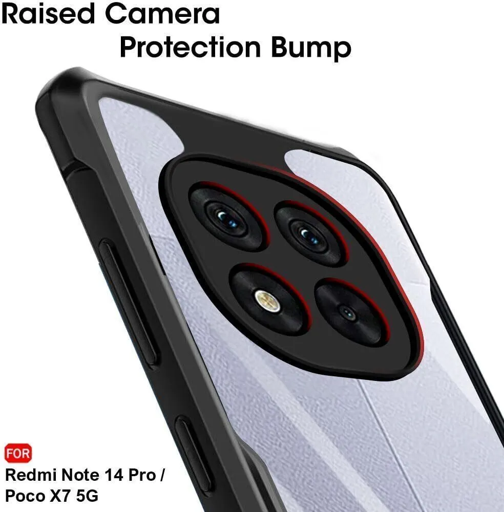 Micvir Back Cover for Poco X7 5G (Transparent, Black, Shock Proof, Polycarbonate) — image 4 of 5