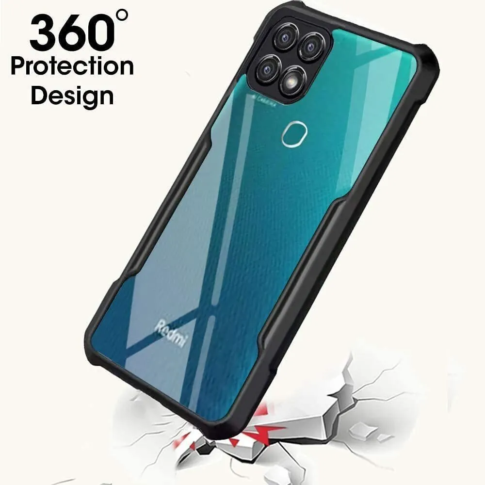 Micvir Back Cover for Redmi 10A (Transparent, Black, Shock Proof, Polycarbonate, Pack of: 1) — image 2 of 5