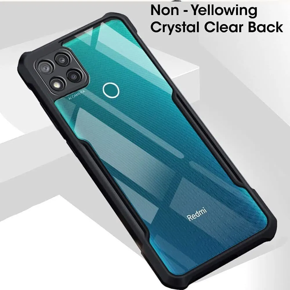 Micvir Back Cover for Redmi 10A (Transparent, Black, Shock Proof, Polycarbonate, Pack of: 1) — image 3 of 5