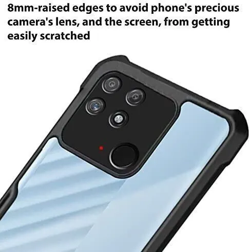 Micvir Back Cover for Redmi 10 (Transparent, Black, Shock Proof, Polycarbonate, Pack of: 1) — image 2 of 5