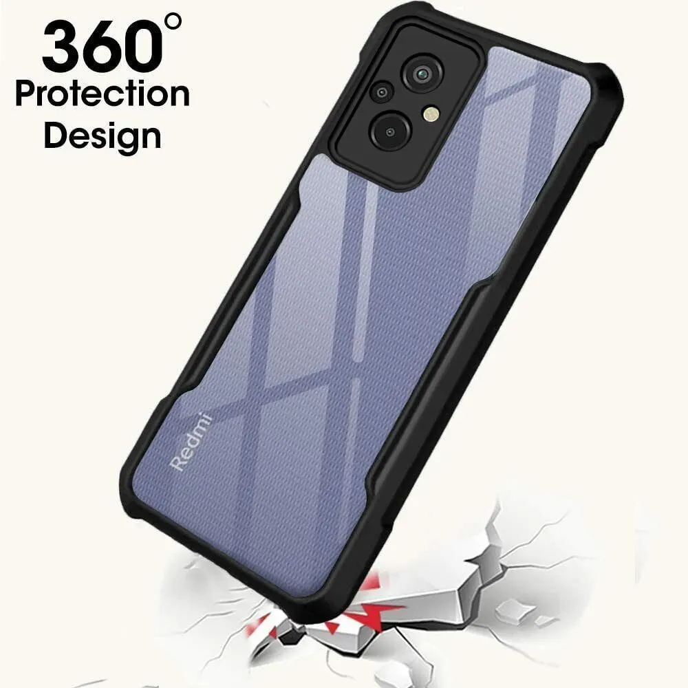Micvir Back Cover for Redmi 11 Prime 4G (Transparent, Black, Shock Proof, Polycarbonate, Pack of: 1) — image 2 of 4