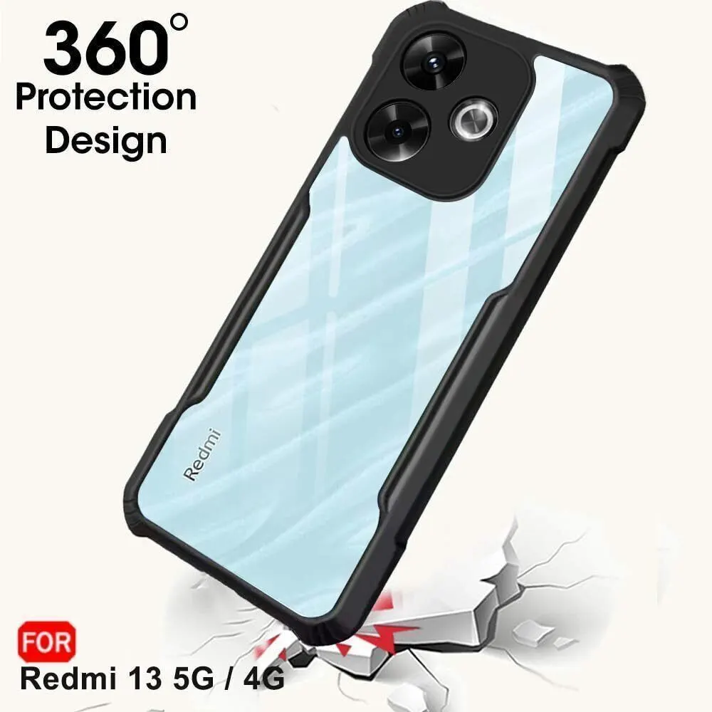 Micvir Back Cover for realme 13 5G (Transparent, Black, Shock Proof, Polycarbonate, Pack of: 1) — image 2 of 5