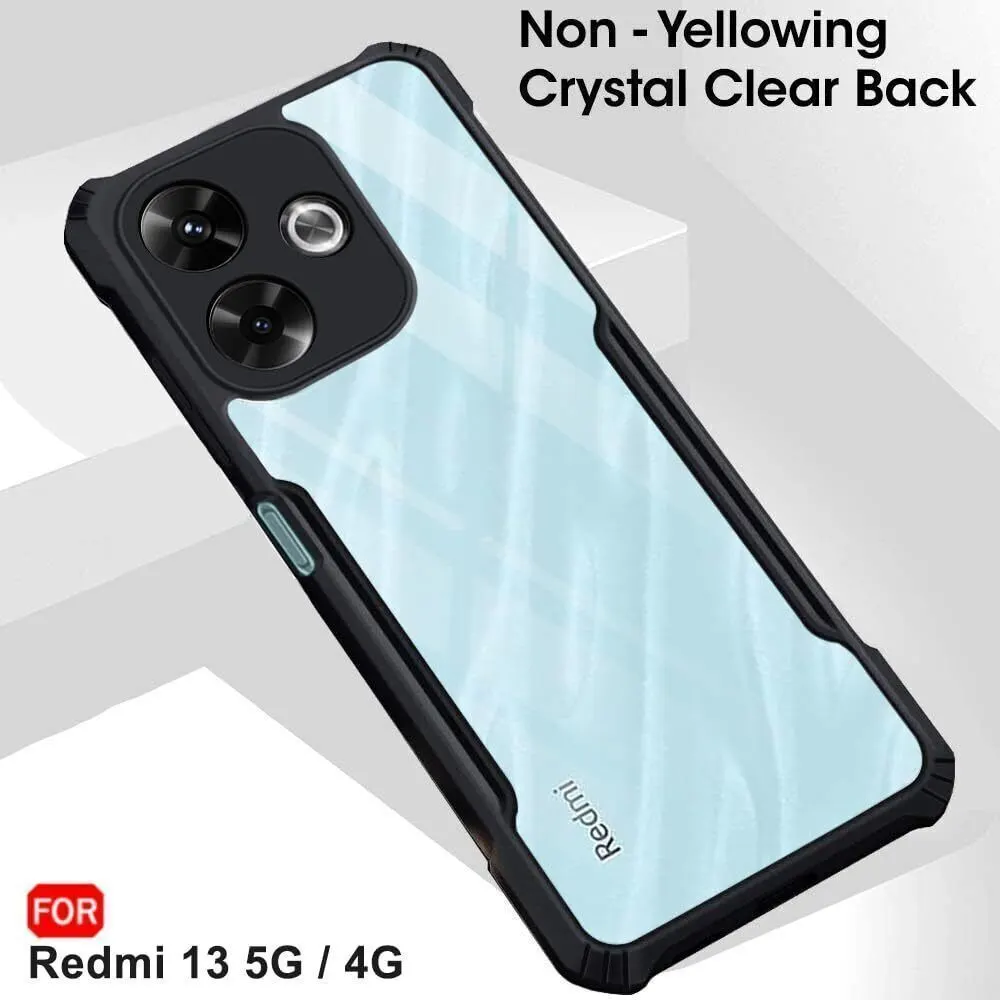 Micvir Back Cover for realme 13 5G (Transparent, Black, Shock Proof, Polycarbonate, Pack of: 1) — image 3 of 5
