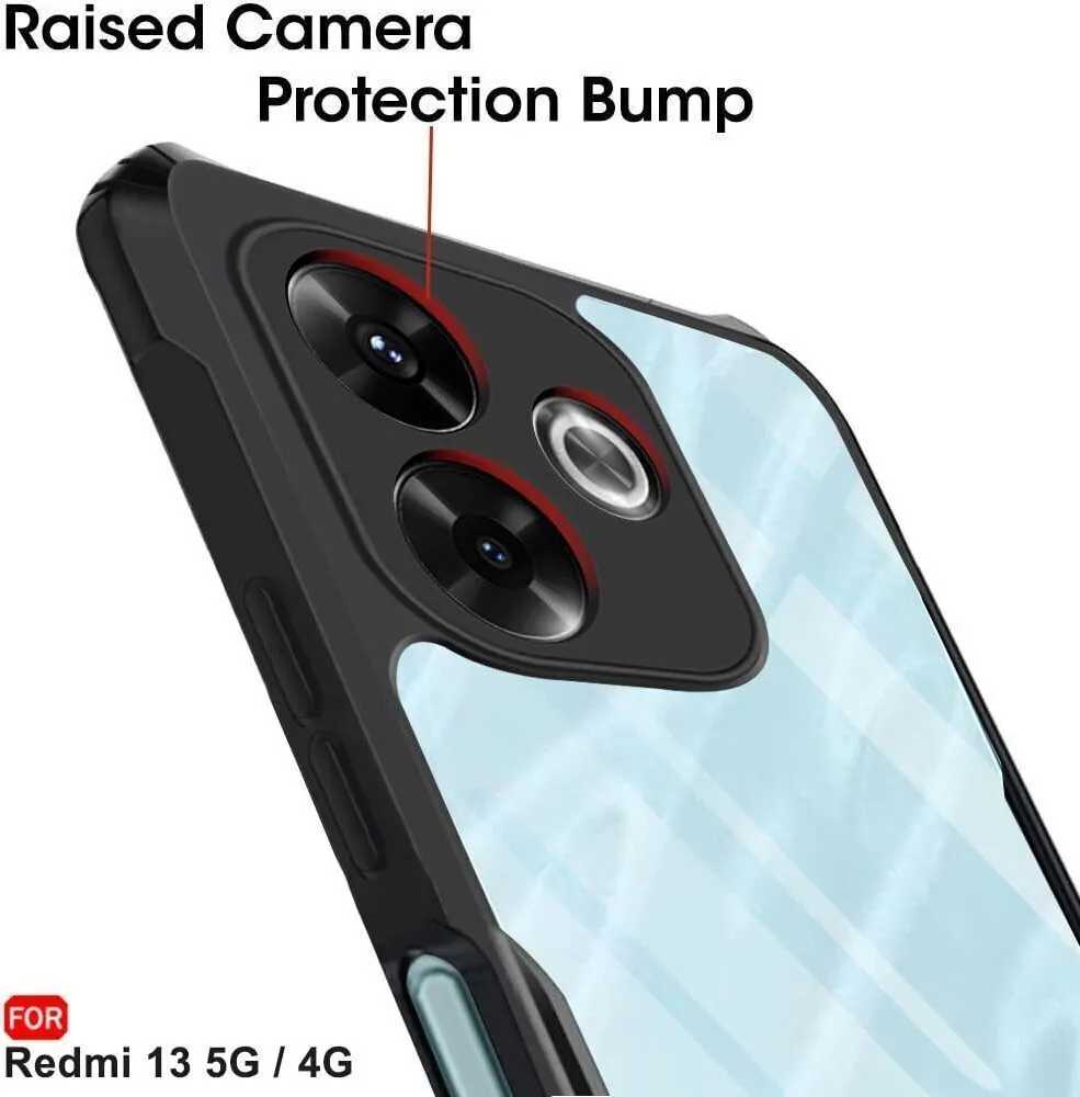 Micvir Back Cover for realme 13 5G (Transparent, Black, Shock Proof, Polycarbonate, Pack of: 1) — image 4 of 5