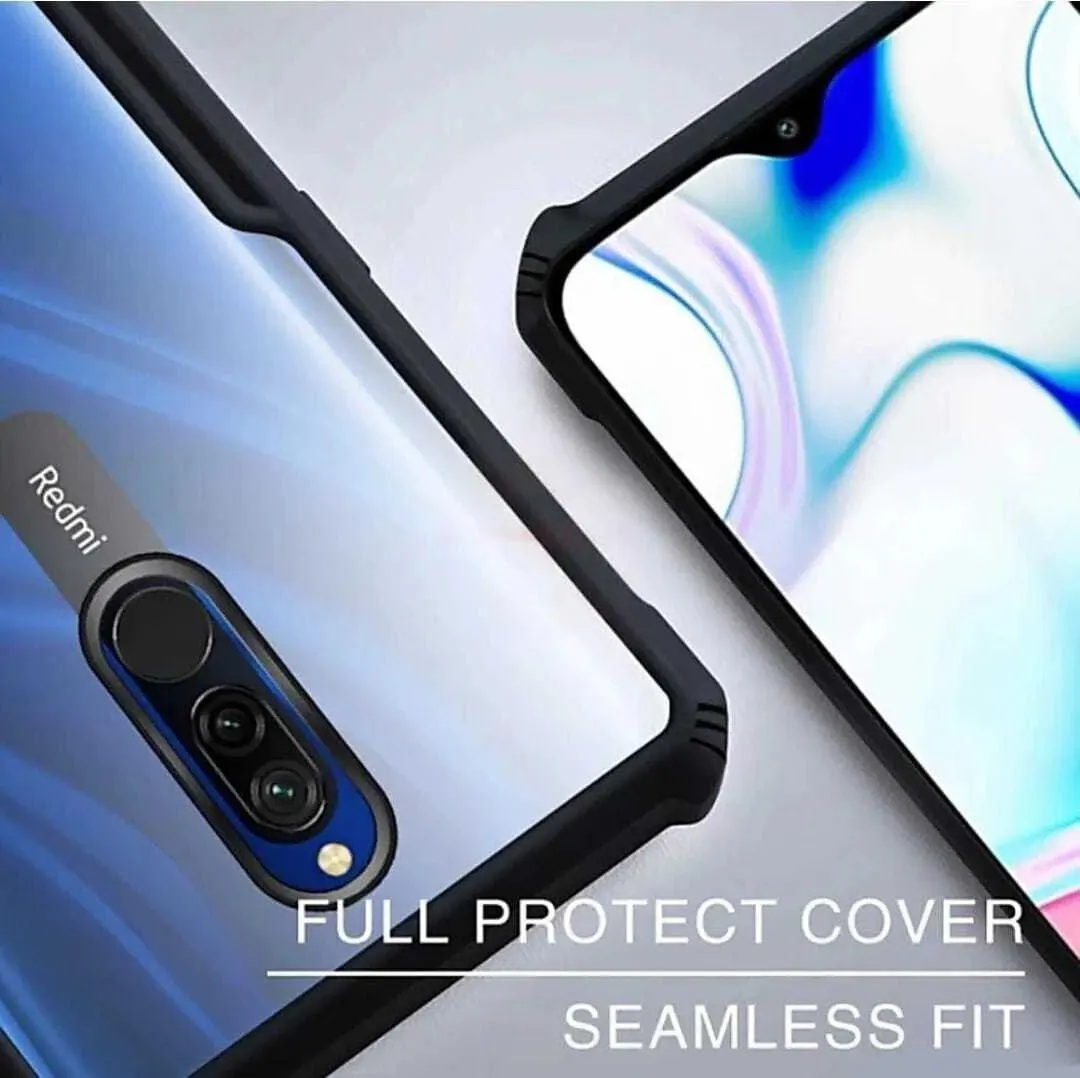 Micvir Back Cover for Mi Redmi 8A Dual (Transparent, Black, Shock Proof, Polycarbonate, Pack of: 1) — image 3 of 5