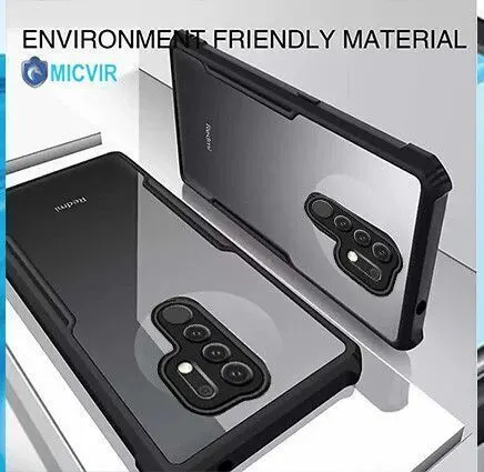 Micvir Back Cover for Mi Redmi 9 Prime (Transparent, Black, Shock Proof, Polycarbonate, Pack of: 1) — image 2 of 5
