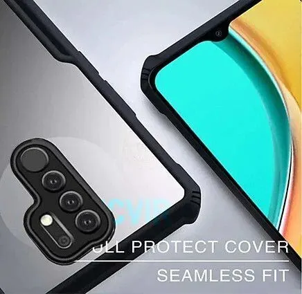 Micvir Back Cover for Mi Redmi 9 Prime (Transparent, Black, Shock Proof, Polycarbonate, Pack of: 1) — image 4 of 5