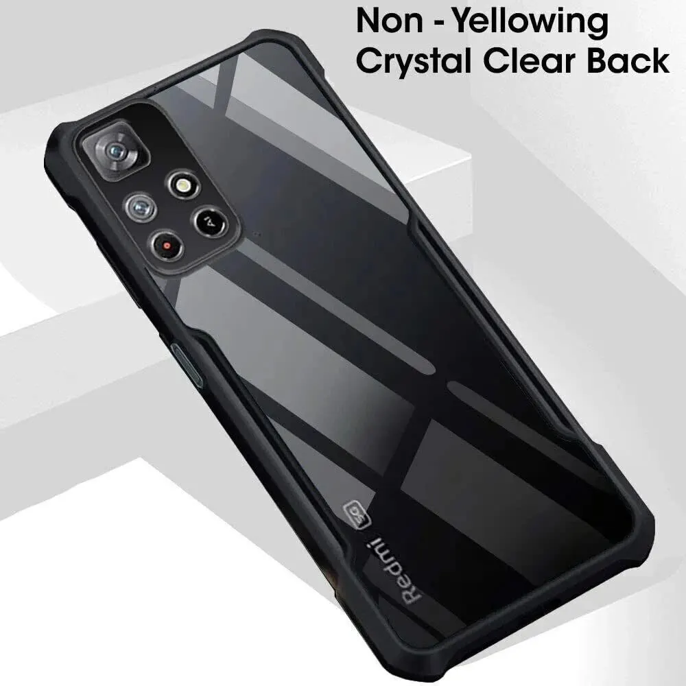 Micvir Back Cover for Poco M4 Pro 5G (Transparent, Black, Shock Proof, Polycarbonate, Pack of: 1) — image 3 of 5
