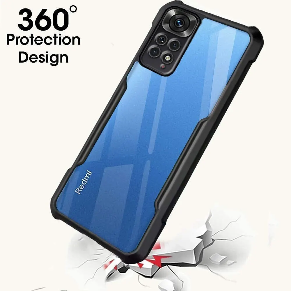 Micvir Back Cover for Redmi Note 11 (Transparent, Black, Shock Proof, Polycarbonate, Pack of: 1) — image 2 of 5
