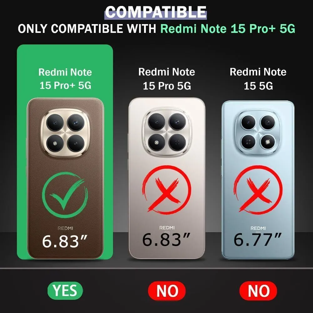 Xolia Back Cover for Redmi Note 15 Pro Plus 5G (Transparent, Black, Shock Proof, Polycarbonate, Pack of: 1) — image 2 of 5