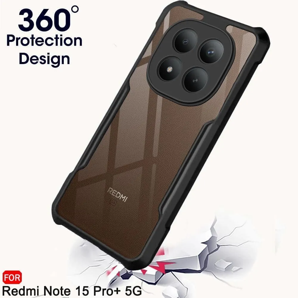 Xolia Back Cover for Redmi Note 15 Pro Plus 5G (Transparent, Black, Shock Proof, Polycarbonate, Pack of: 1) — image 3 of 5