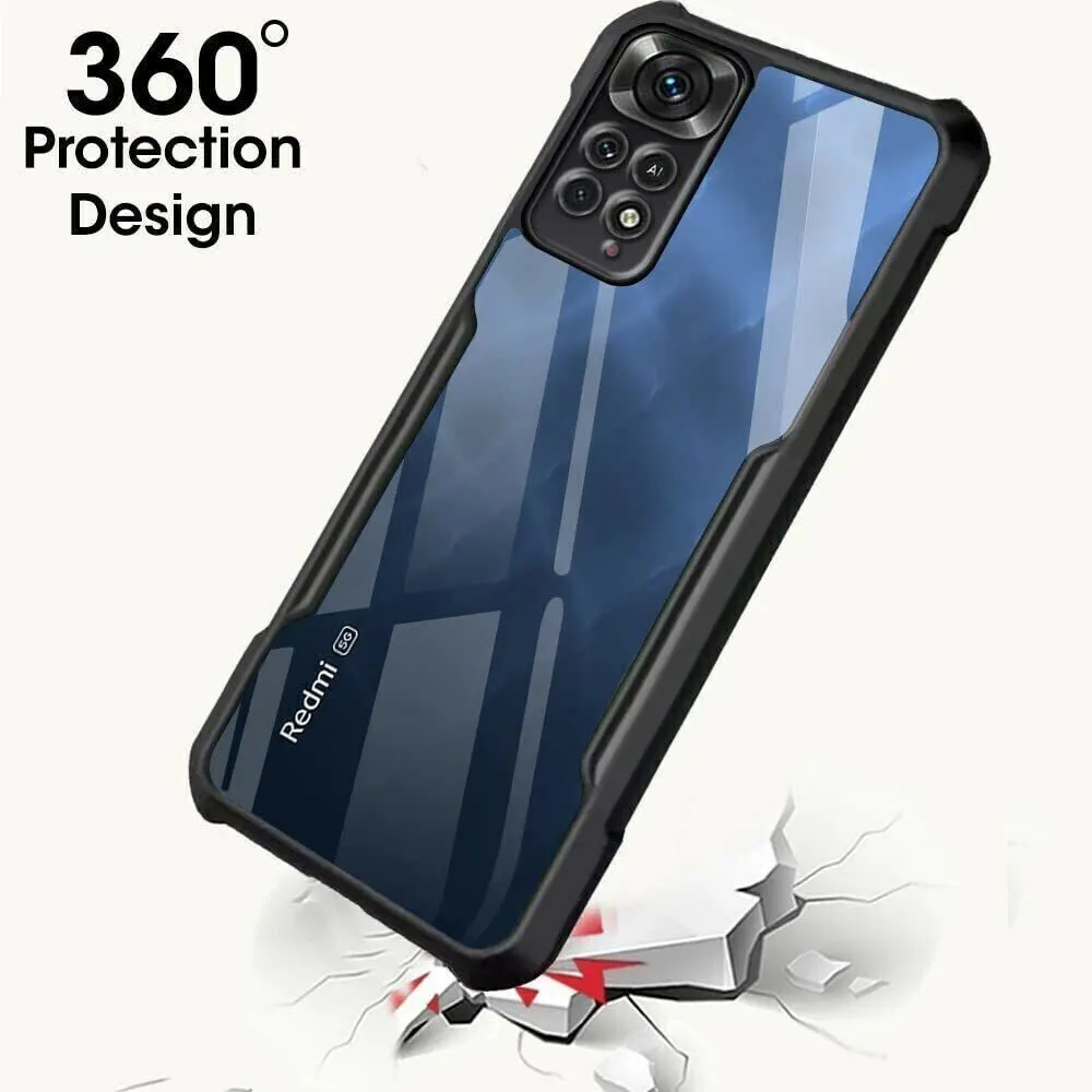 Micvir Back Cover for Mi Redmi Note 11 Pro Plus 5G (Transparent, Black, Shock Proof, Polycarbonate, Pack of: 1) — image 2 of 5