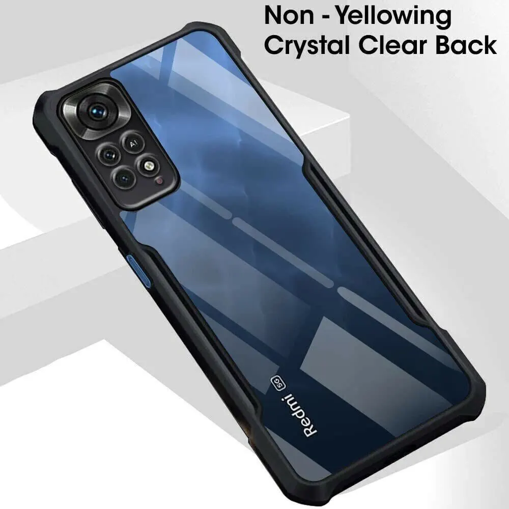 Micvir Back Cover for Mi Redmi Note 11 Pro Plus 5G (Transparent, Black, Shock Proof, Polycarbonate, Pack of: 1) — image 3 of 5