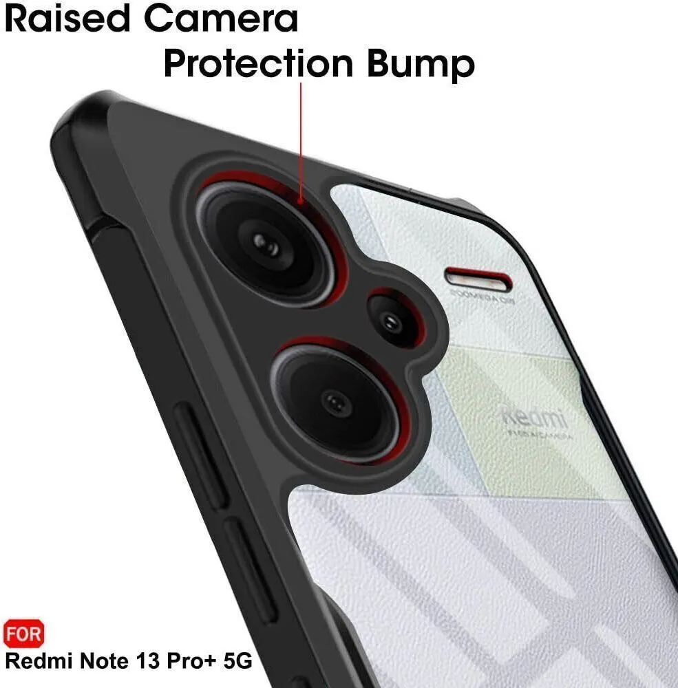 Micvir Back Cover for Redmi Note 13 Pro Plus 5G (Transparent, Black, Shock Proof, Polycarbonate, Pack of: 1) — image 4 of 5