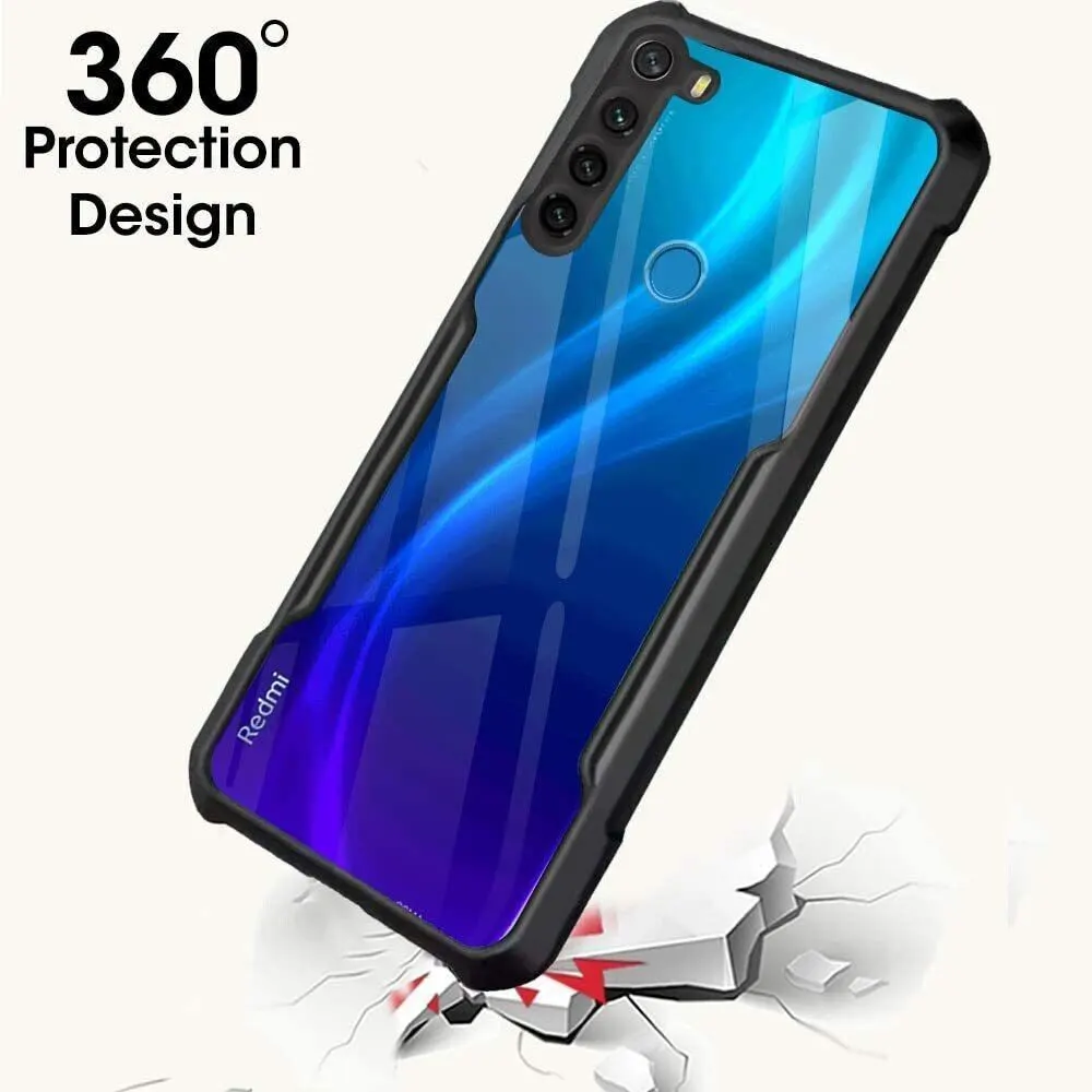 Micvir Back Cover for Redmi Note 8 (Transparent, Black, Shock Proof, Polycarbonate, Pack of: 1) — image 2 of 5