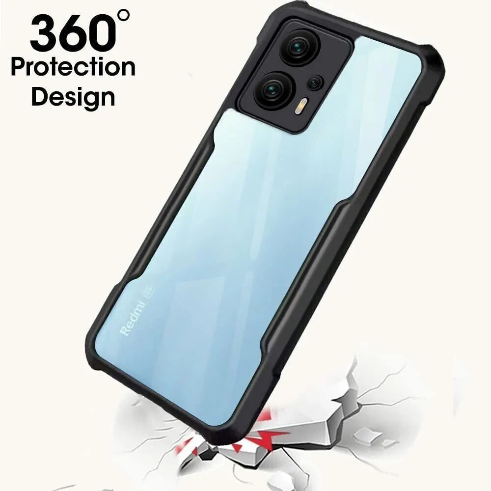 Micvir Back Cover for Redmi K50i 5G (Transparent, Black, Shock Proof, Polycarbonate, Pack of: 1) — image 2 of 5