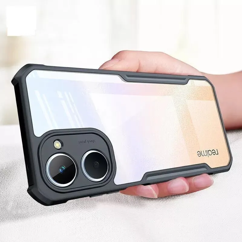 Micvir Back Cover for Realme 10 (Transparent, Black, Shock Proof, Polycarbonate, Pack of: 1) — image 2 of 5