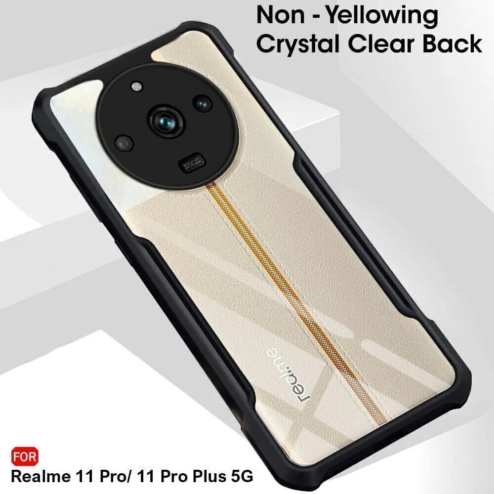 Micvir Back Cover for Realme 11 Pro Plus 5G (Transparent, Black, Shock Proof, Polycarbonate, Pack of: 1) — image 3 of 5