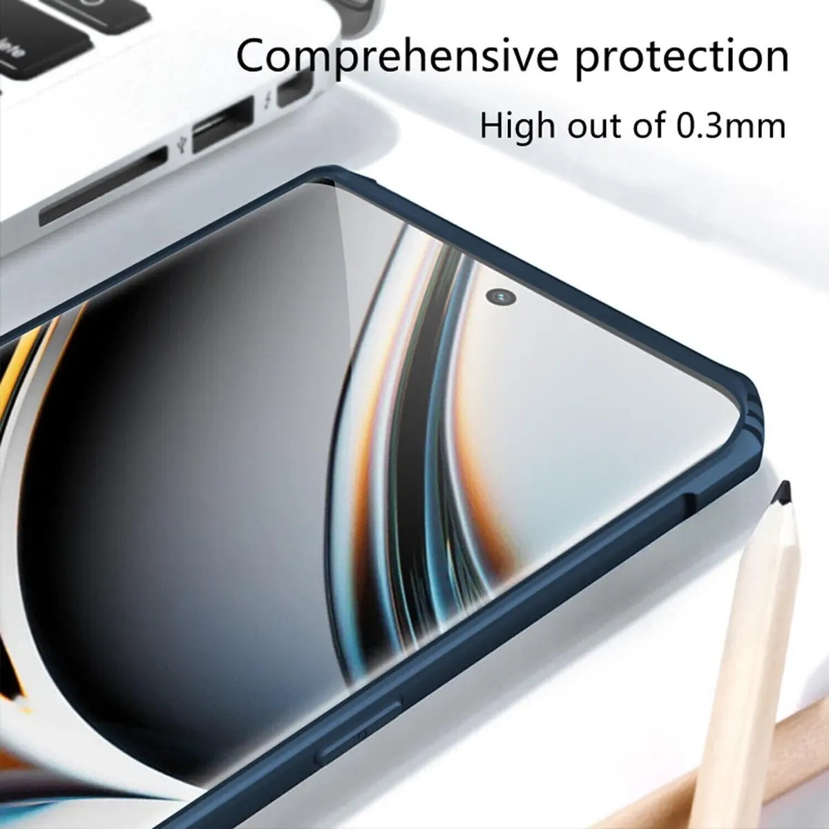 Micvir Back Cover for Realme 11 Pro Plus 5G (Blue, Shock Proof, Polycarbonate, Pack of: 1) — image 3 of 5