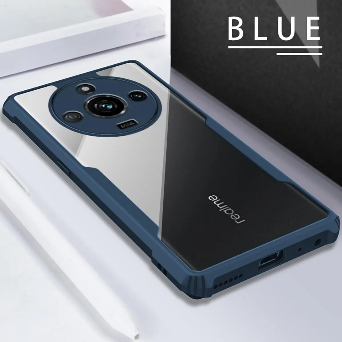 Micvir Back Cover for Realme 11 Pro Plus 5G (Blue, Shock Proof, Polycarbonate, Pack of: 1) — image 4 of 5
