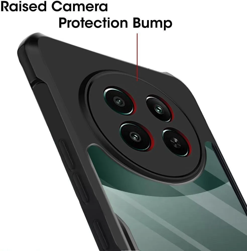 Micvir Back Cover for Realme 12x 5G (Transparent, Black, Shock Proof, Polycarbonate, Pack of: 1) — image 4 of 5