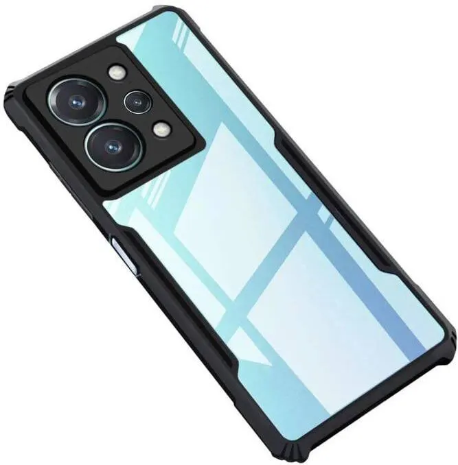 Micvir Back Cover for Realme 15 5G (Transparent, Black, Shock Proof, Polycarbonate, Pack of: 1)