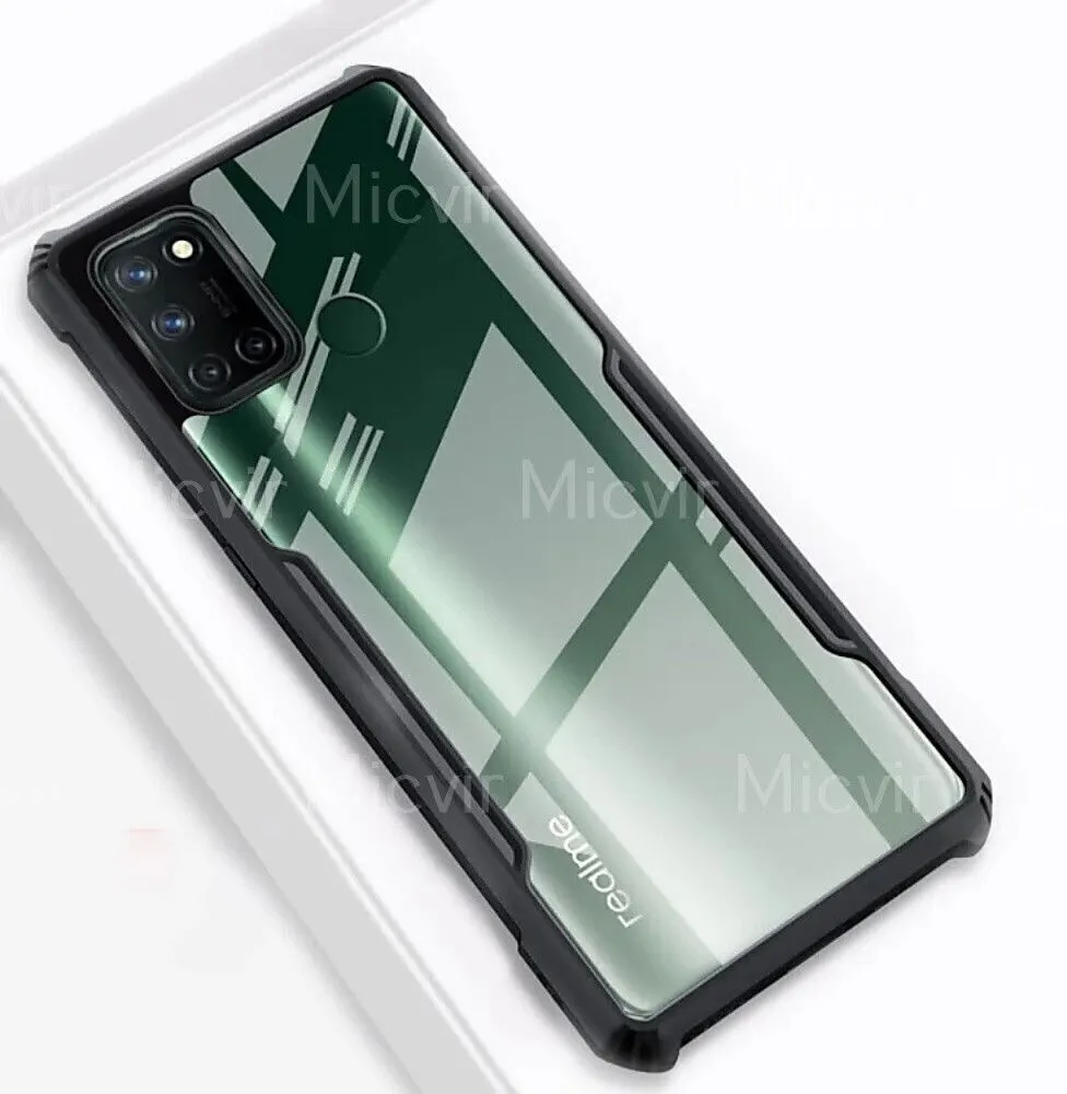 Micvir Back Cover for Realme 7i (Transparent, Black, Shock Proof, Polycarbonate, Pack of: 1) — image 2 of 5
