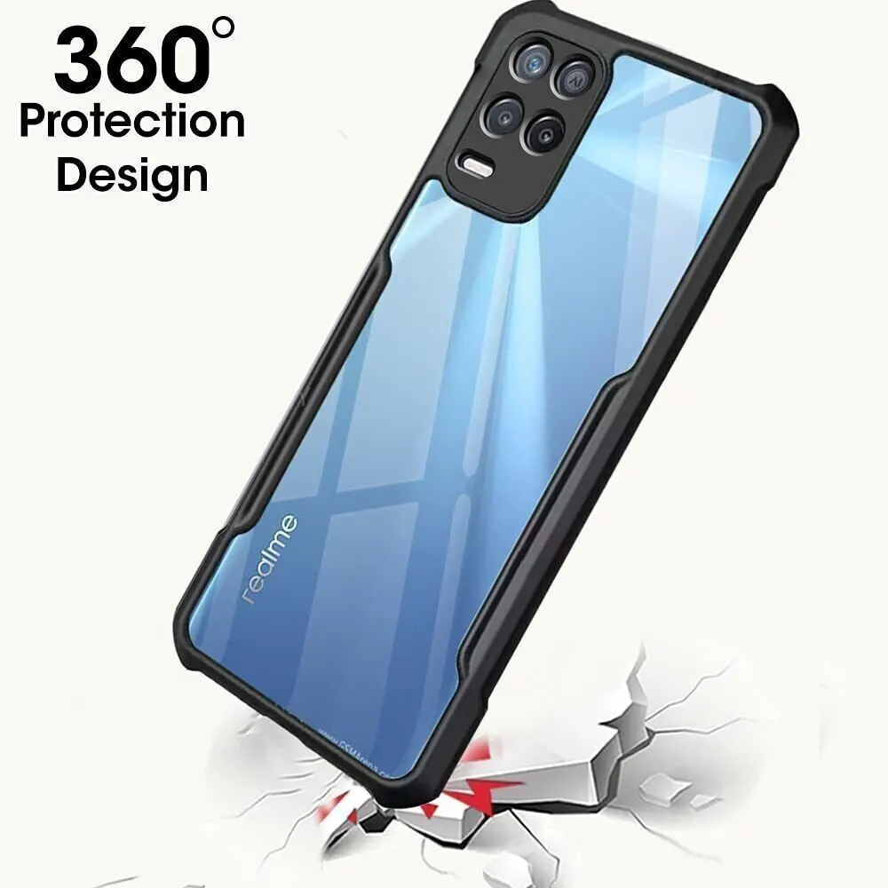 Micvir Back Cover for Realme 8 5G (Transparent, Black, Shock Proof, Polycarbonate, Pack of: 1) — image 2 of 5