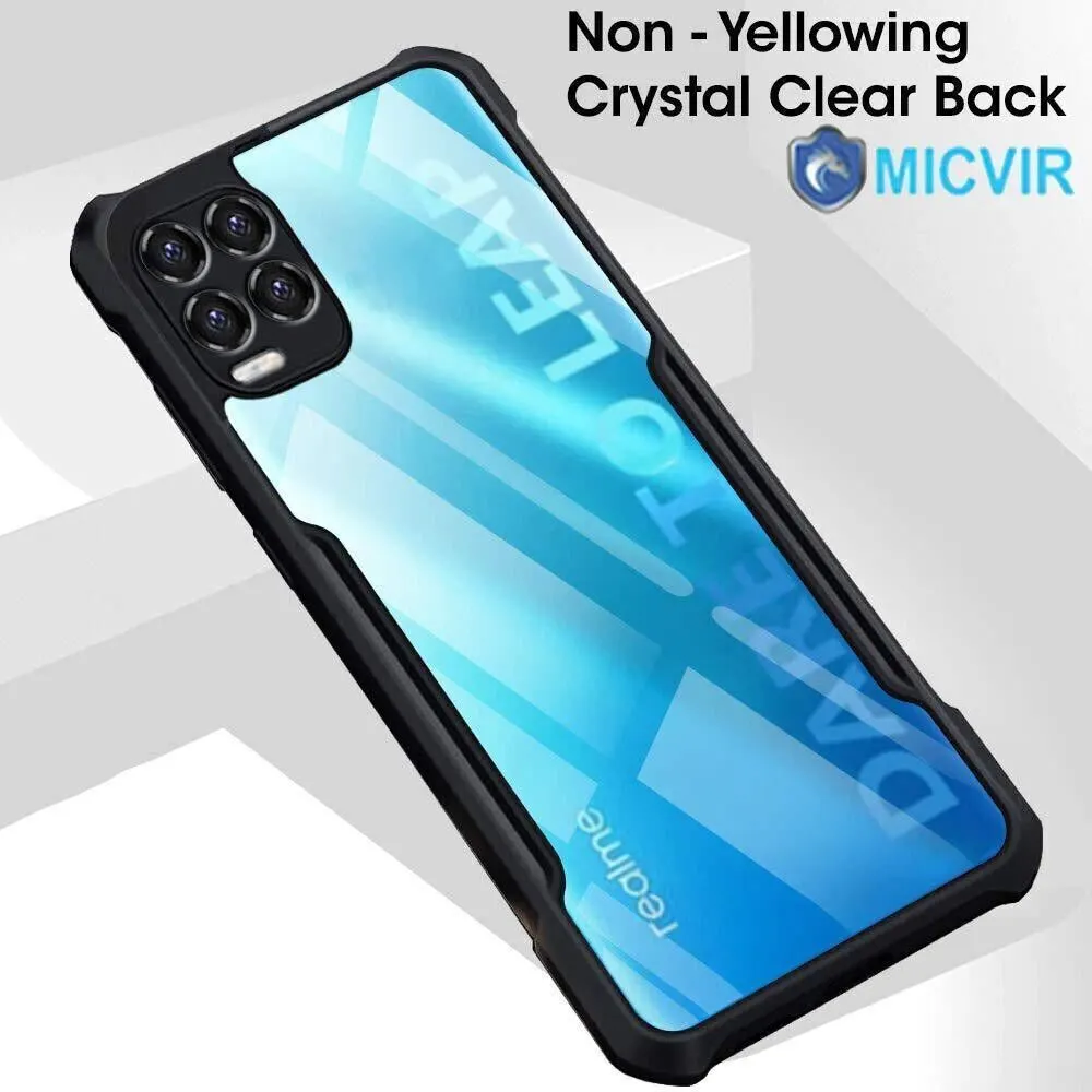 Micvir Back Cover for Realme 8 Pro, Realme 8 (Transparent, Black, Shock Proof, Polycarbonate, Pack of: 1) — image 3 of 5