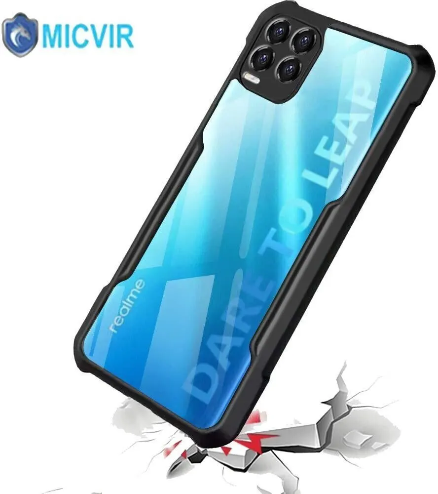 Micvir Back Cover for Realme 8 Pro (Transparent, Black, Shock Proof, Polycarbonate, Pack of: 1) — image 3 of 4