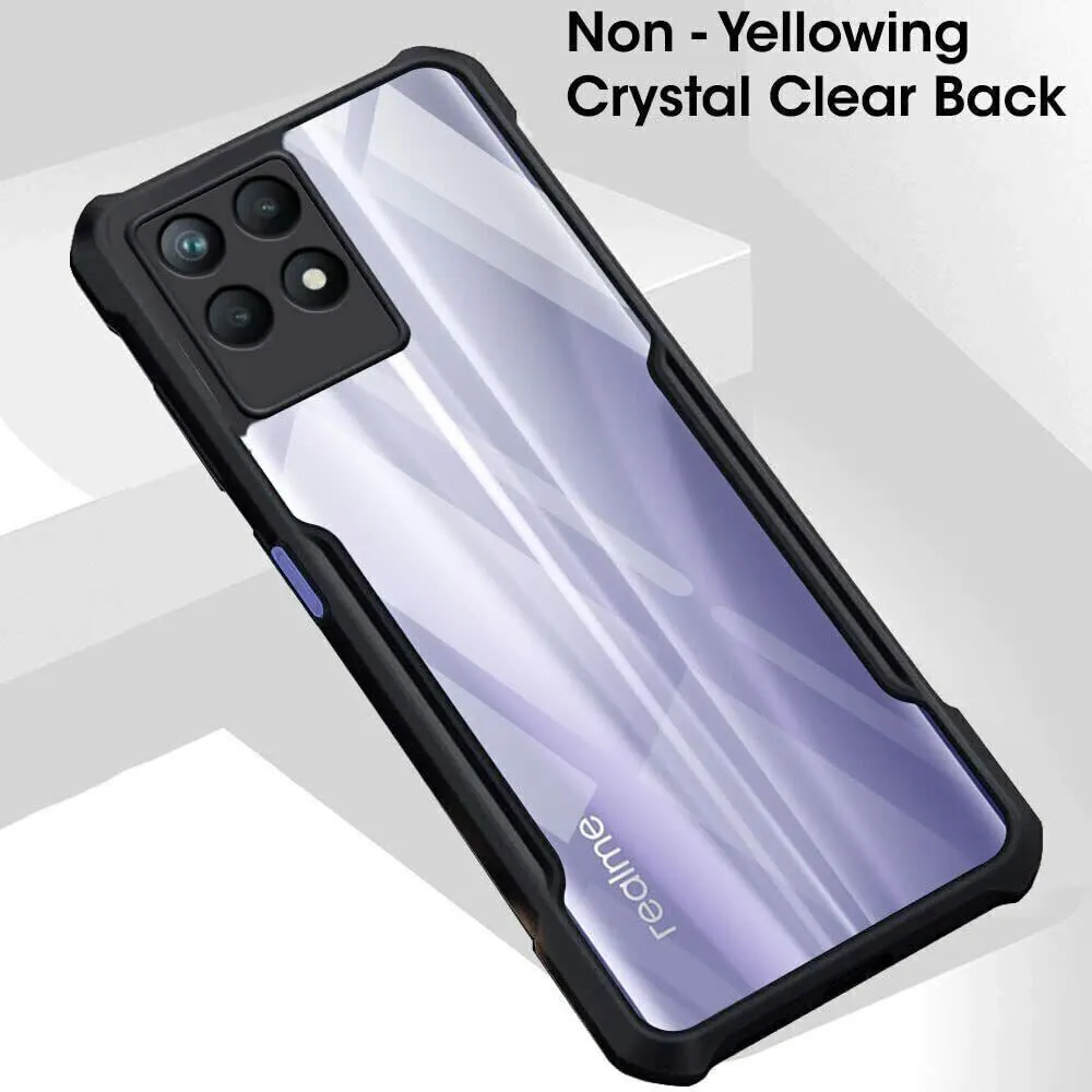 Micvir Back Cover for Realme 8i (Transparent, Black, Shock Proof, Polycarbonate, Pack of: 1) — image 3 of 5