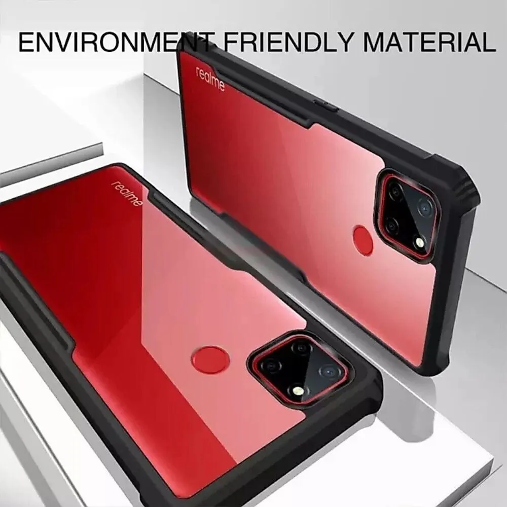 Micvir Back Cover for Realme Narzo 30A (Transparent, Black, Shock Proof, Polycarbonate, Pack of: 1) — image 3 of 5