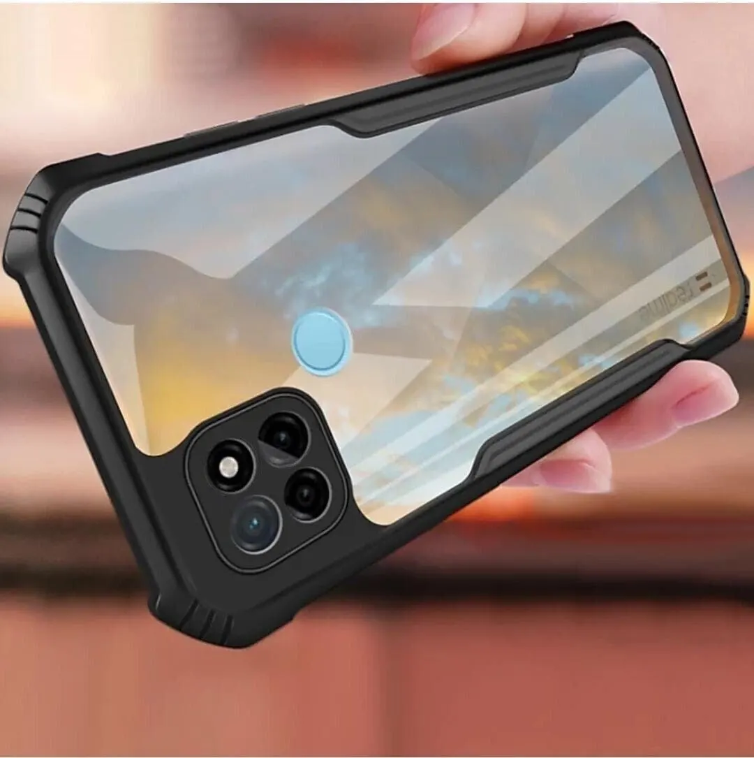 Micvir Back Cover for Realme C21Y (Transparent, Black, Shock Proof, Polycarbonate, Pack of: 1) — image 2 of 4