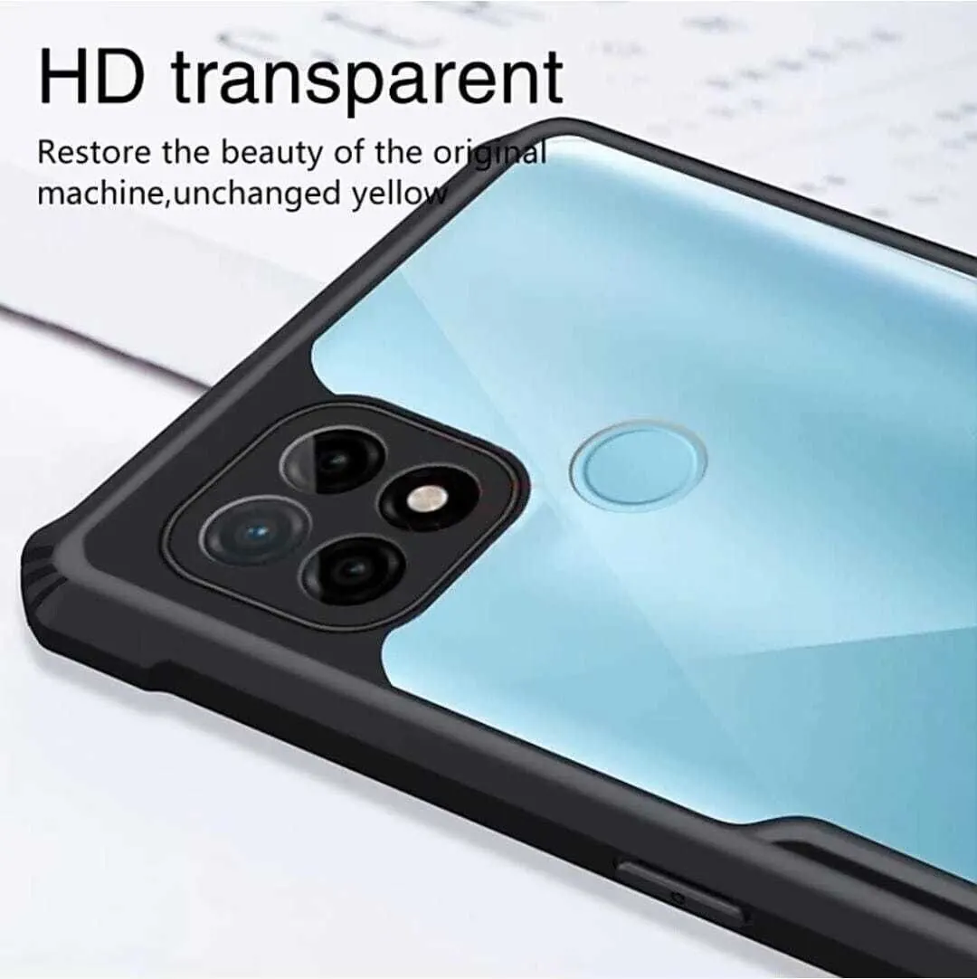 Micvir Back Cover for Realme C21 (Transparent, Black, Shock Proof, Polycarbonate, Pack of: 1) — image 4 of 5