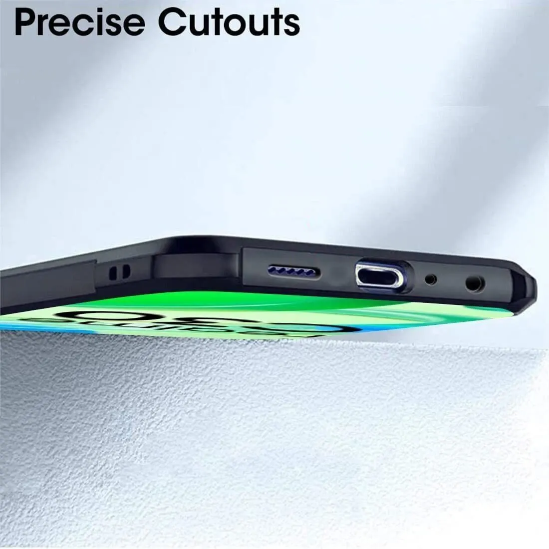 Micvir Back Cover for Realme C30 (Transparent, Black, Shock Proof, Polycarbonate, Pack of: 1) — image 4 of 5