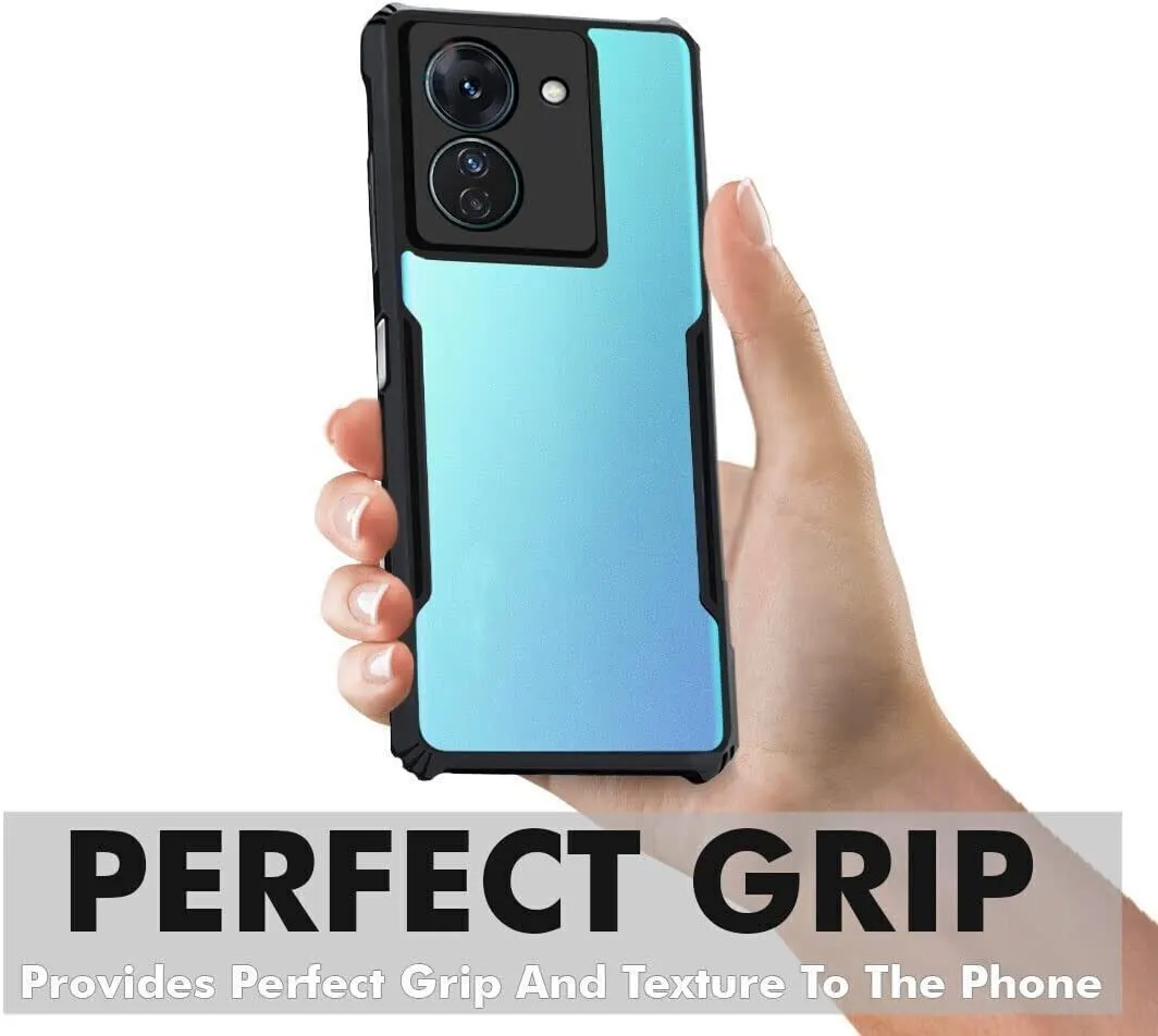 Micvir Back Cover for Realme C33 (Transparent, Black, Shock Proof, Polycarbonate, Pack of: 1) — image 3 of 4