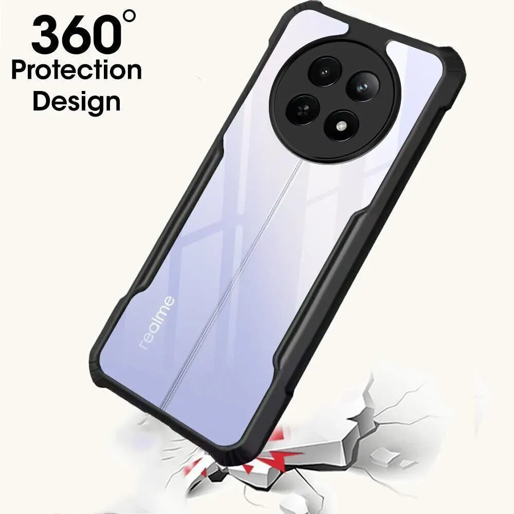 Micvir Back Cover for Realme C65 5G (Transparent, Black, Shock Proof, Polycarbonate, Pack of: 1) — image 2 of 5