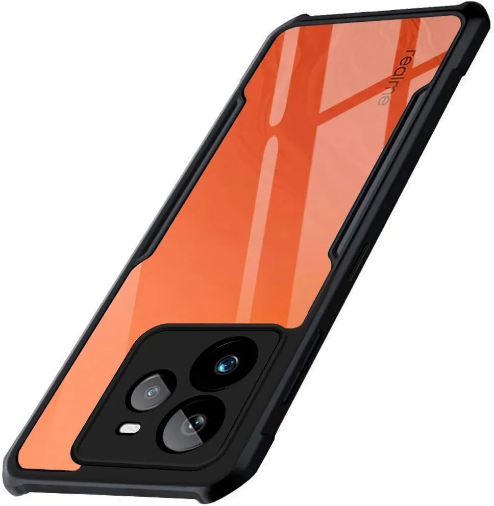 Micvir Back Cover for Realme GT 7 Pro (Transparent, Black, Shock Proof, Polycarbonate, Pack of: 1)