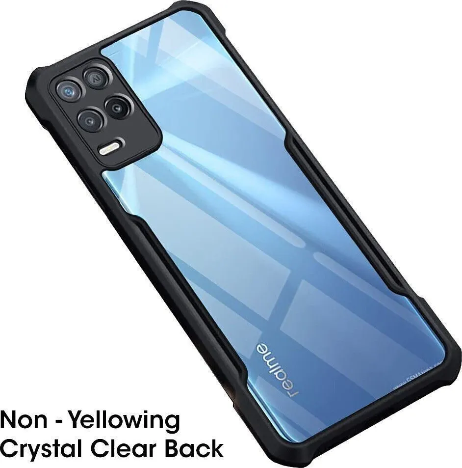Micvir Back Cover for Realme Narzo 30 5G (Transparent, Black, Shock Proof, Polycarbonate, Pack of: 1) — image 3 of 5