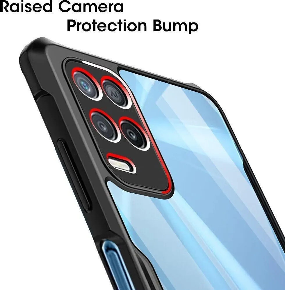 Micvir Back Cover for Realme Narzo 30 5G (Transparent, Black, Shock Proof, Polycarbonate, Pack of: 1) — image 4 of 5