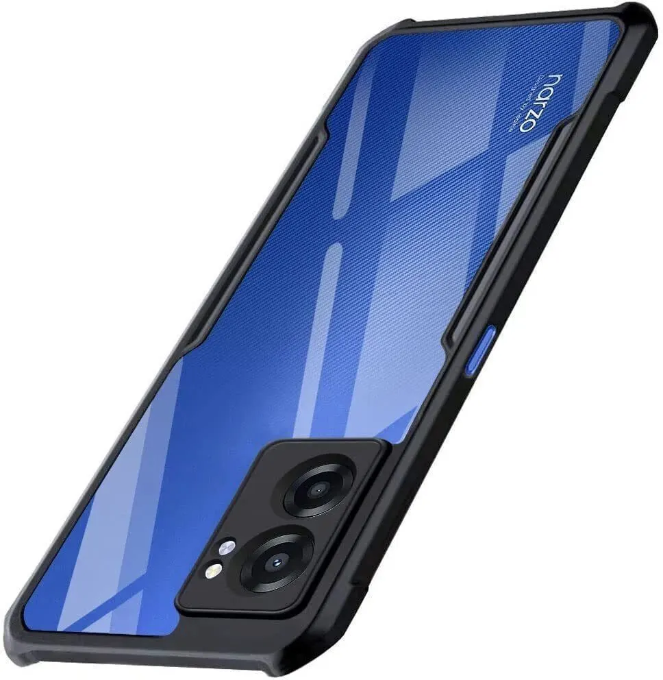 Micvir Back Cover for Realme Narzo 50 5G (Transparent, Black, Shock Proof, Polycarbonate, Pack of: 1) — image 1 of 5