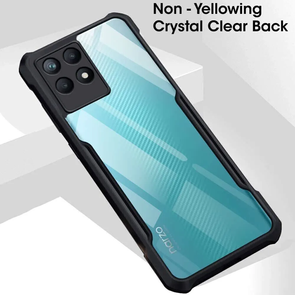 Micvir Back Cover for Realme Narzo 50 (Transparent, Black, Shock Proof, Polycarbonate, Pack of: 1) — image 3 of 5