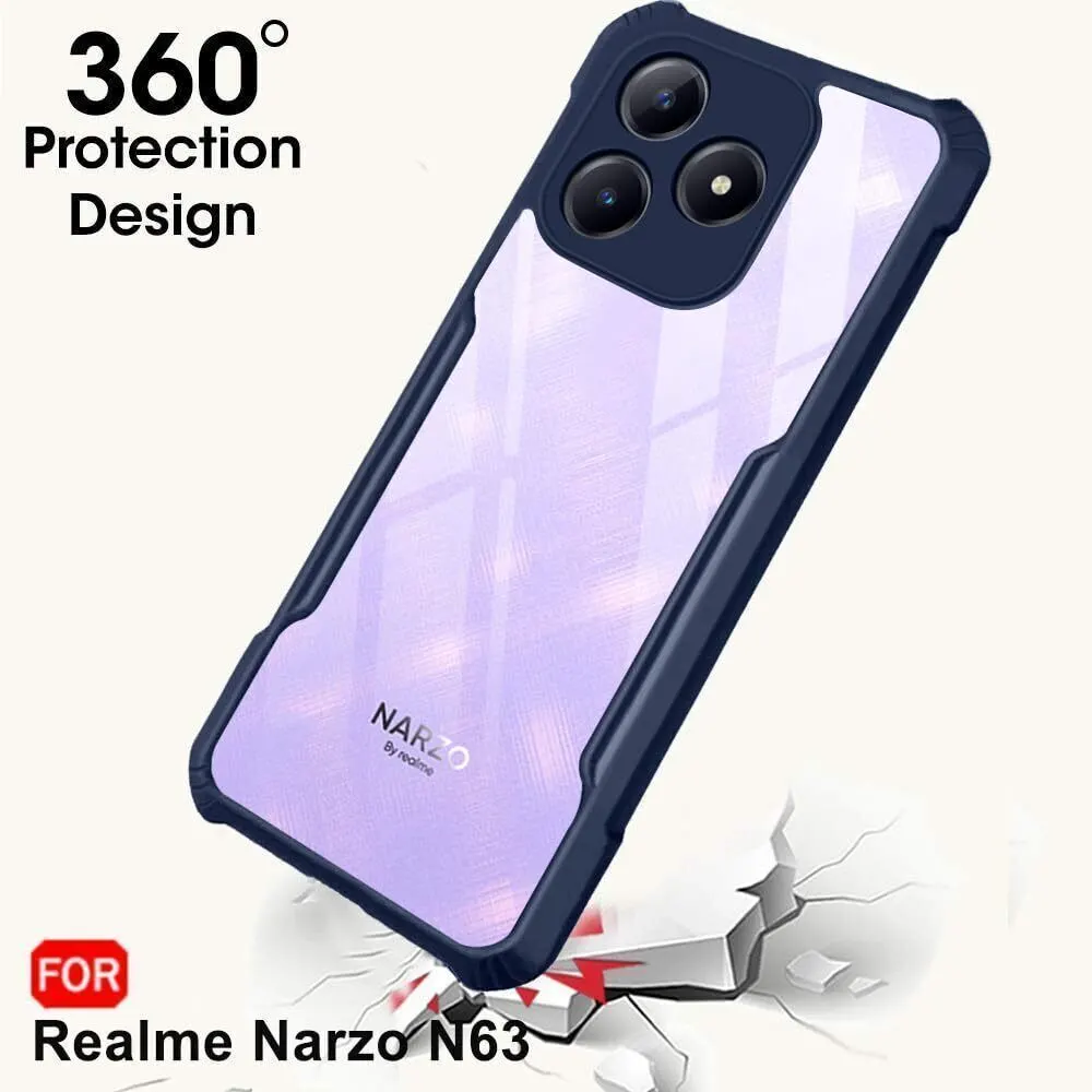 Micvir Back Cover for Realme Narzo N63 (Transparent, Shock Proof, Polycarbonate, Pack of: 1) — image 2 of 4