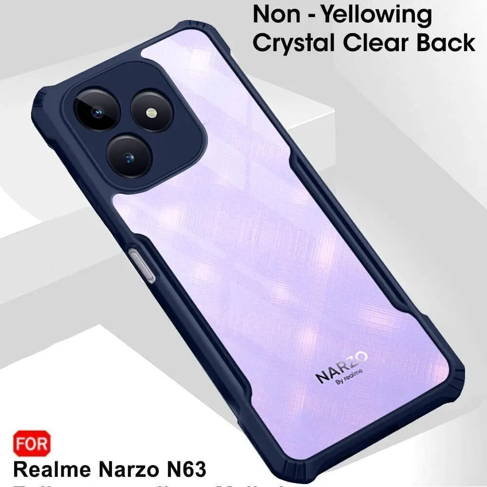 Micvir Back Cover for Realme Narzo N63 (Transparent, Shock Proof, Polycarbonate, Pack of: 1) — image 3 of 4