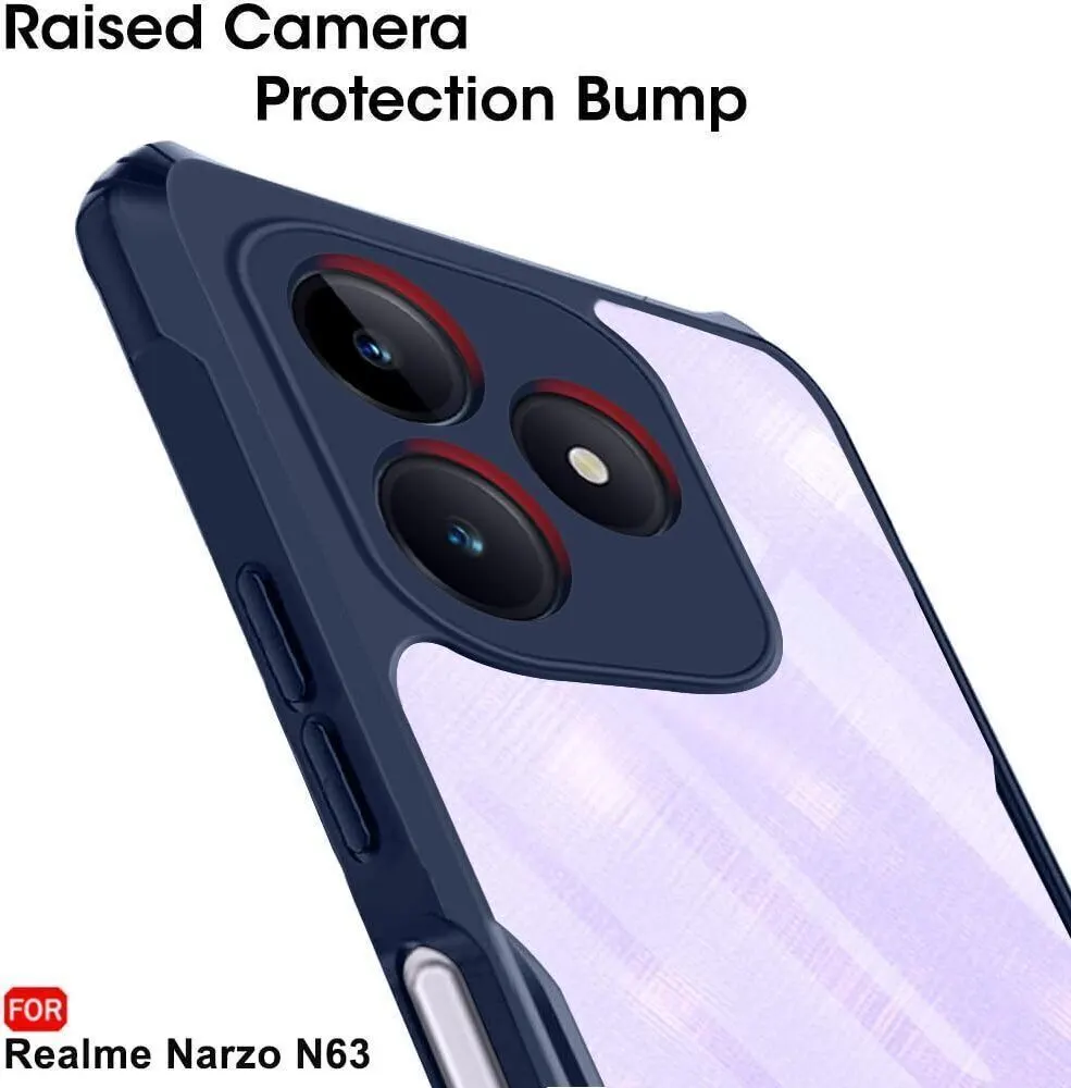 Micvir Back Cover for Realme Narzo N63 (Transparent, Shock Proof, Polycarbonate, Pack of: 1) — image 4 of 4