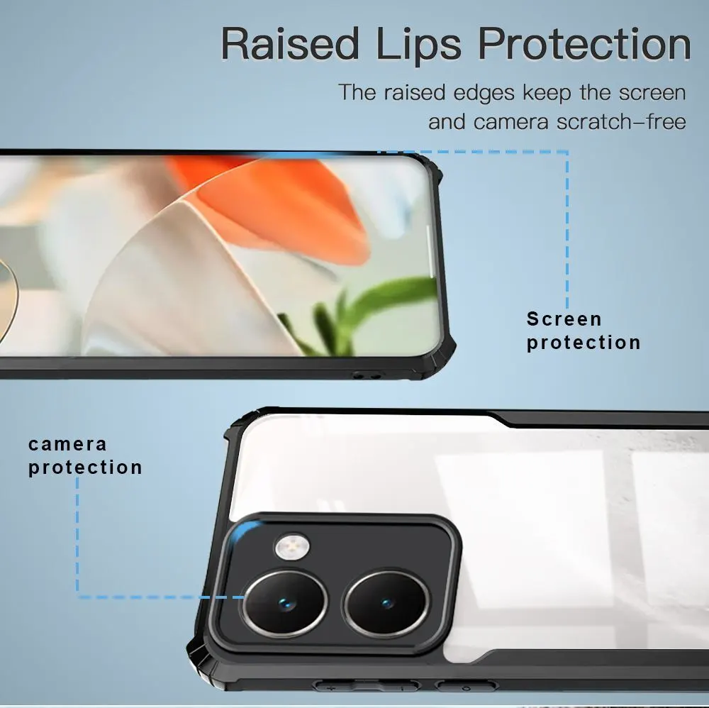 Micvir Back Cover for Realme P3 Ultra 5G (Transparent, Black, Shock Proof, Polycarbonate, Pack of: 1) — image 4 of 5