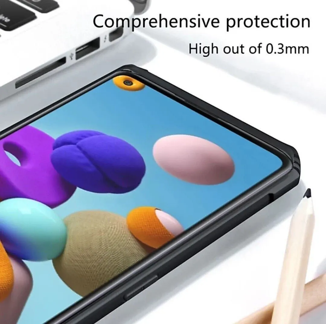 Micvir Back Cover for Samsung Galaxy A21s (Transparent, Black, Shock Proof, Polycarbonate, Pack of: 1) — image 2 of 5