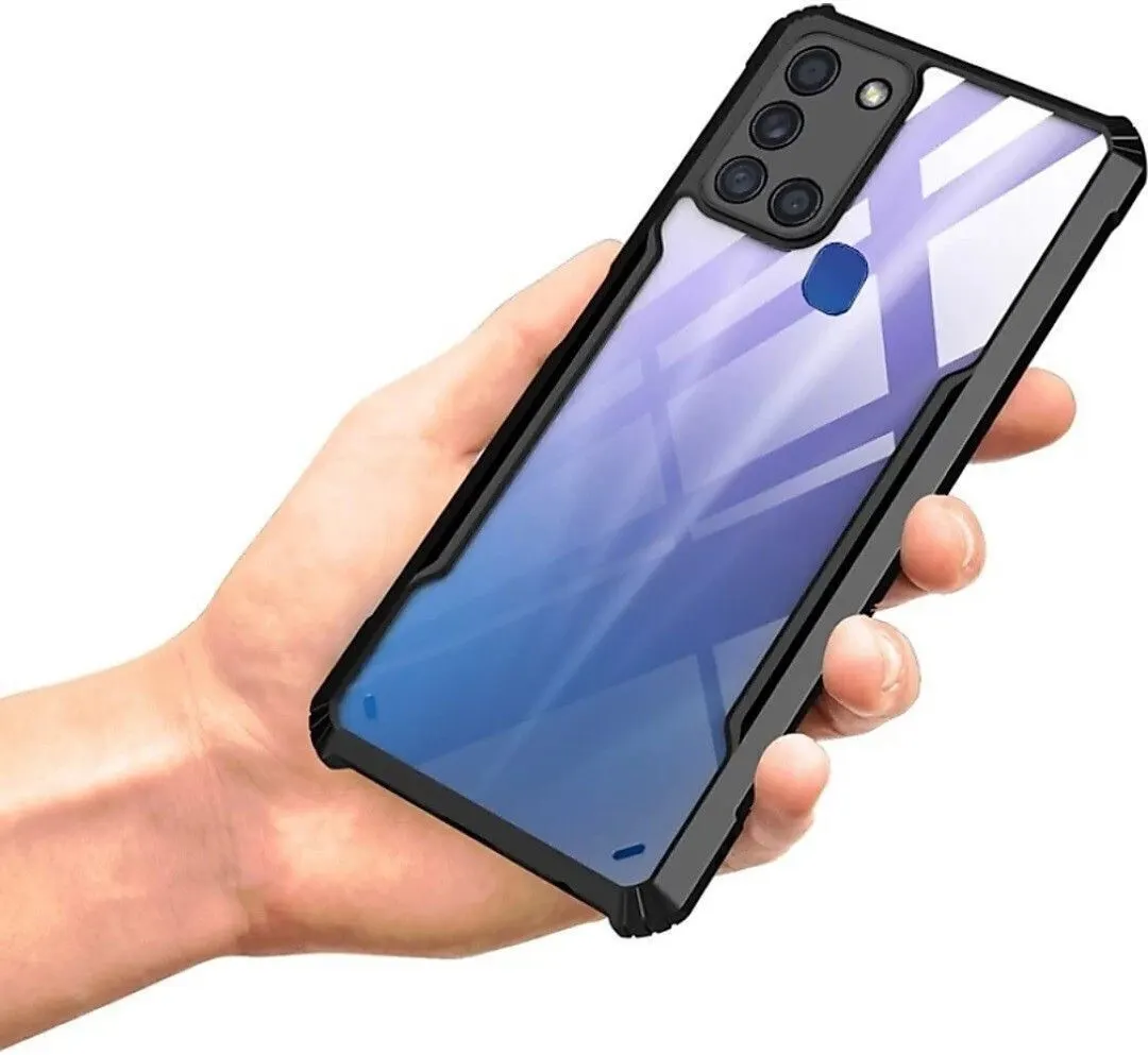 Micvir Back Cover for Samsung Galaxy A21s (Transparent, Black, Shock Proof, Polycarbonate, Pack of: 1) — image 3 of 5