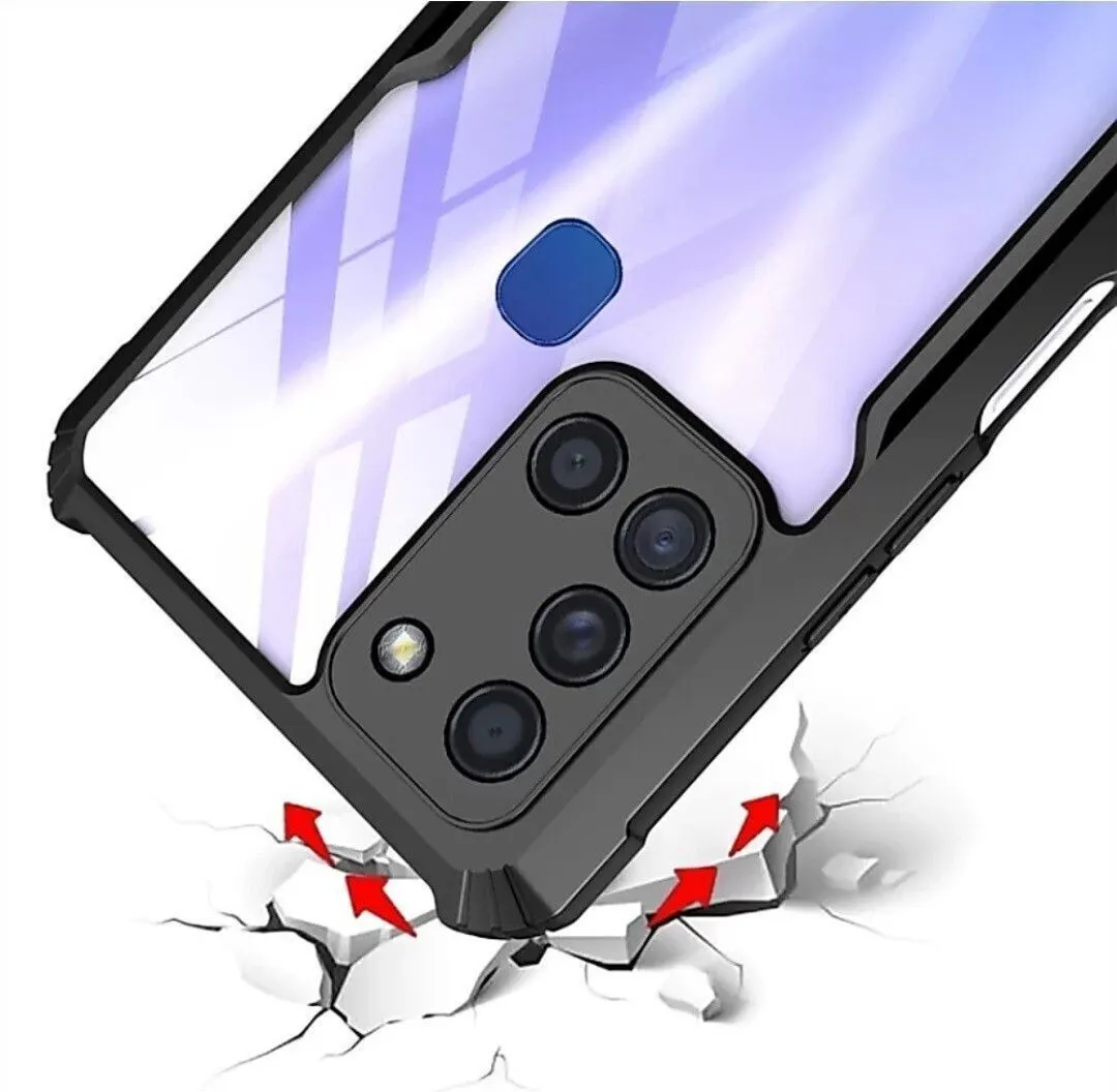 Micvir Back Cover for Samsung Galaxy A21s (Transparent, Black, Shock Proof, Polycarbonate, Pack of: 1) — image 4 of 5